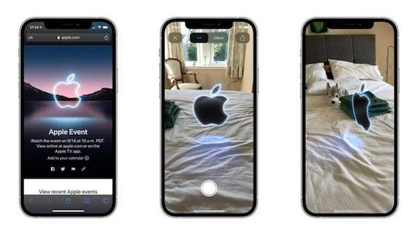 苹果秋季新品发布会直播页面上出现了iPhone的AR标志-ios学习从入门到精通尽在姬长信