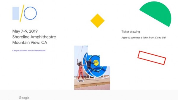 Google I/O 2019 的门票设计曝光，二月底正式开始售票