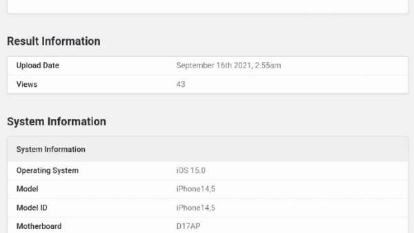 苹果 iPhone 13 系列 Geekbench 跑分出炉：单核稳定 1.7K+，多核最高可达 4.8K-ios学习从入门到精通尽在姬长信