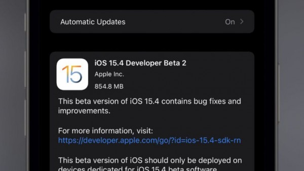 苹果 iOS 15.4/ iPadOS 15.4 开发者预览版 Beta 2 发布：戴口罩 Face ID“向下看解锁”，支持点击支付-ios学习从入门到精通尽在姬长信